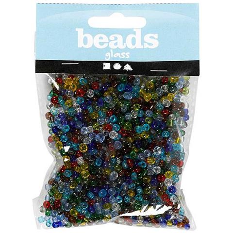 Perline Multicolori Trasparenti Ø 4 Mm - 130 G - Foto 1