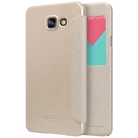 Custodia Sparkle Leather Flip Book Case Samsung Galaxy A5 (2016) A510 Gold - Foto 1