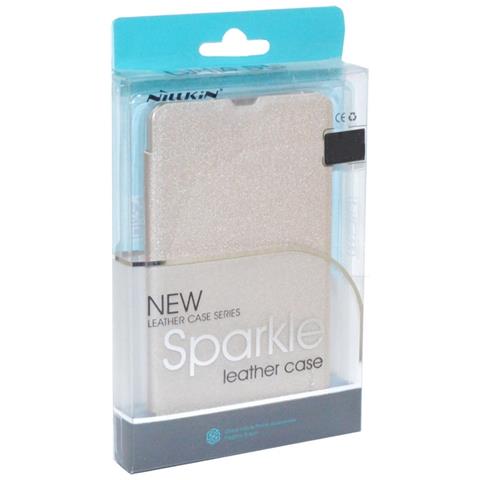 Custodia Sparkle Leather Flip Book Case Samsung Galaxy A5 (2016) A510 Gold - Foto 5