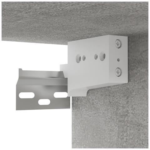 Mobili Porta TV Pensili 2pz Grigio Cemento 60x30x30 cm - Foto 3