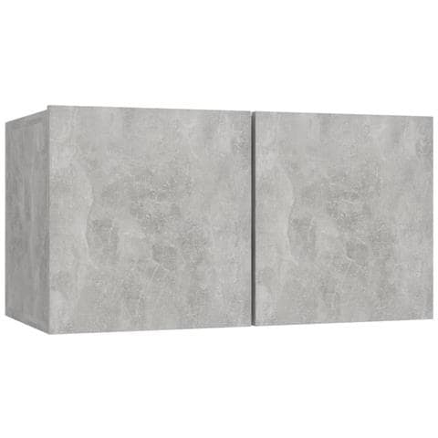 Mobili Porta TV Pensili 2pz Grigio Cemento 60x30x30 cm - Foto 9