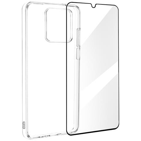 Cover Per Realme Note 50 Silicone Flessibile Vetro Temperato 9h, Trasparente - Foto 1