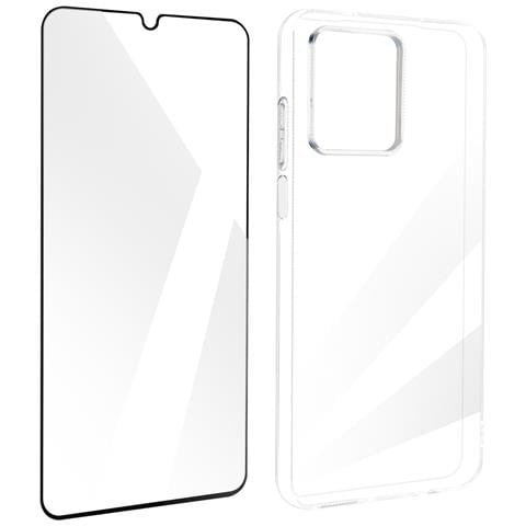 Cover Per Realme Note 50 Silicone Flessibile Vetro Temperato 9h, Trasparente - Foto 5