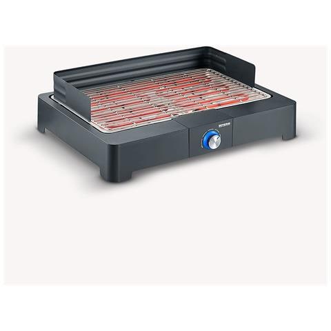 Griglia da Tavolo PG 8565 Potenza 2200 W Colore Nero / Acciaio Inossidabile - Foto 2