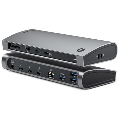 TB4D3TB replicatore di porte e docking station per laptop Cablato Thunderbolt 4 Nero - Foto 1