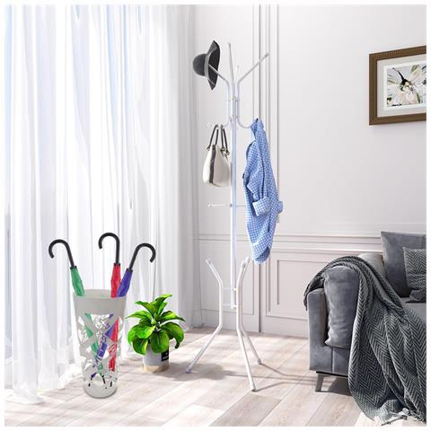 Portaombrelli Bianco Per Ingresso Design Floreale Porta Ombrelli 19.5x19.5x49cm - Foto 2