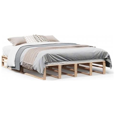 Letto Senza Materasso 120x190 Cm In Legno Massello Di Pino - Foto 2