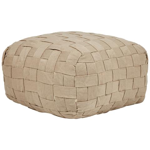 Pouf Bodla Materiale Sintetico Beige - Foto 2