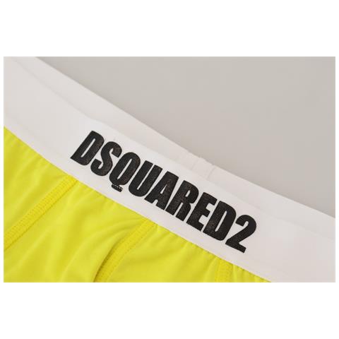Intimo Uomo Slip Modale Elasticizzato Con Logo Giallo Bianco - It5 - M - Foto 2