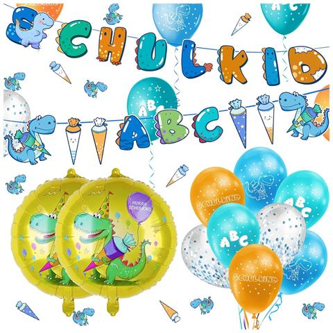 Set Di Palloncini Blu Dinosauro 30 Pezzi Decorazione - Foto 1