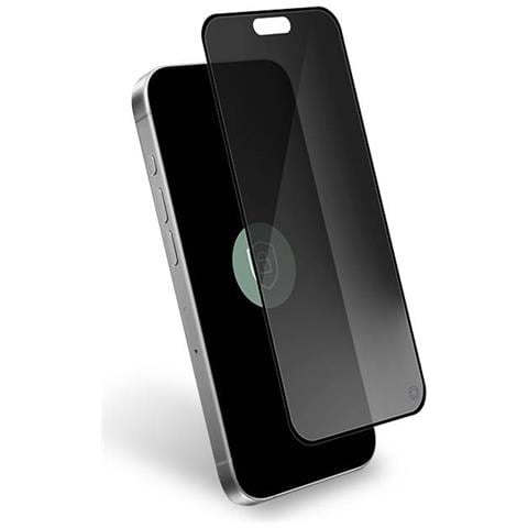 Pellicola Protettiva Per Iphone 16 Pro Max In Vetro 2.5d Anti-spy, Nero Transparente - Foto 1