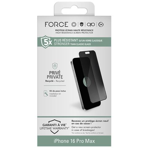 Pellicola Protettiva Per Iphone 16 Pro Max In Vetro 2.5d Anti-spy, Nero Transparente - Foto 4