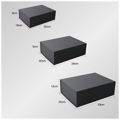 Set Di 2 Scatole Regalo Con Chiusura Magnetica Black M - Foto 1
