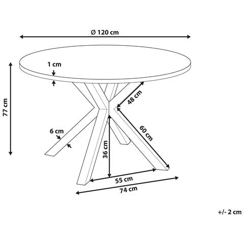 Tavolo Da Pranzo Da Giardino Maletto 120 Cm 120 Cm Vetro Argento - Foto 6
