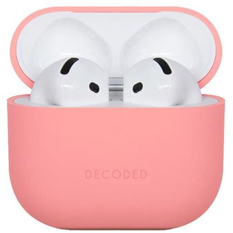 Airpods 4 Custodia In Silicone Antiurto Con Indicatore Led, Rosa - Foto 5