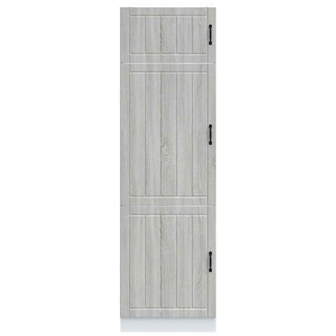 Armadio Da Cucina Lucca Grigio Sonoma In Legno Multistrato - Foto 3