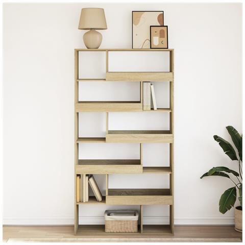 Libreria Rovere Sonoma 100x33x187,5 Cm In Truciolato - Foto 3