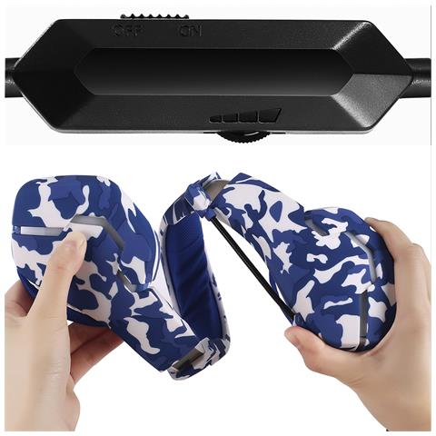 Cuffie J10 Ultra-flexible Premium .13 Luci Full Rgb. Cuffie Da Gaming Con Microfono, Connessione Minijack Per Pc, Laptop, Ps4, Xbox One, Mobile, Tablet. - Foto 2