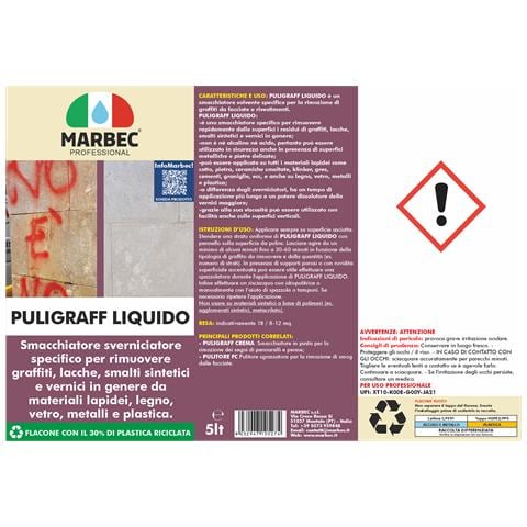 Puligraff Liquido 5ltx4pz - Smacchiatore Per Rimuovere Graffiti - Foto 3