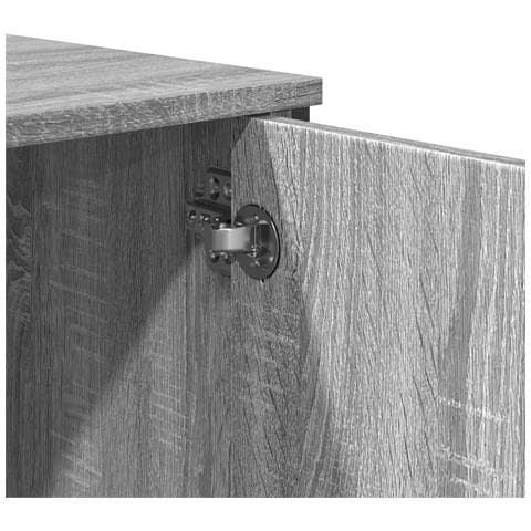 Tavolo Consolle Grigio Sonoma 100x35x74,5 Cm In Truciolato - Foto 8