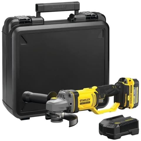 Smerigliatrice a Batteria FatMax V20 SFMCG400M1K-QW Potenza 18 V Disco 125 mm Colore Giallo - Foto 1