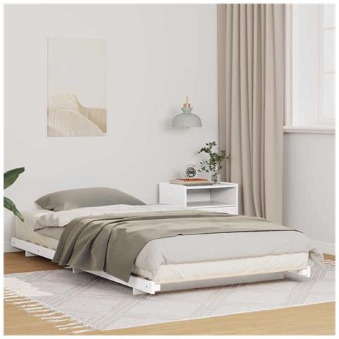 Struttura letto a terra Bianco 90 x 200 cm - Foto 2