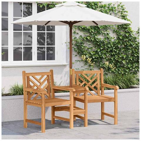 Sedie da Esterno Marrone 152 x 63 x 89 cm - Foto 2