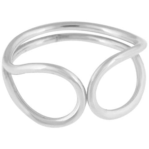 Anello In Argento Sterling ""unique Silver"" ""you And Me"" - Foto 2