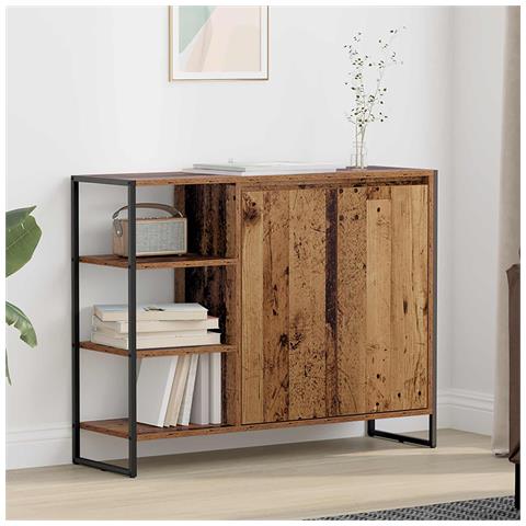 Mobile laterale Legno vecchio 96.5 x 30 x 75 cm - Foto 2