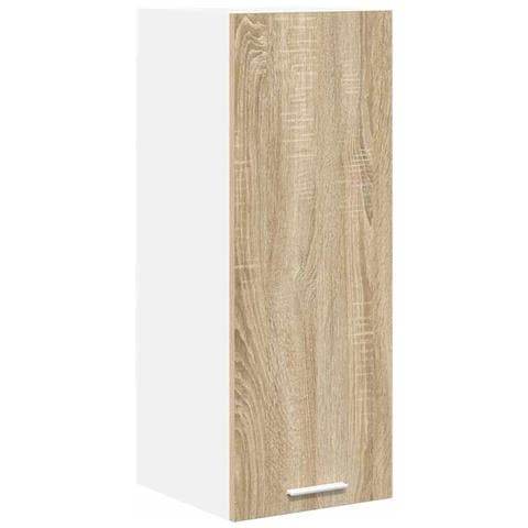 Armadio pensile Riga Quercia Sonoma e Bianca 30 x 31 x 80 cm - Foto 1