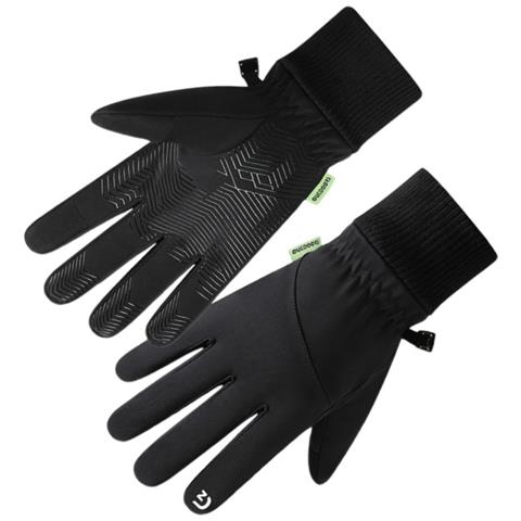 Guanti Sportivi Invernali Autunnali - Touchscreen, Antivento, Antiscivolo, Termici, Foderati In Pile  L - Foto 2