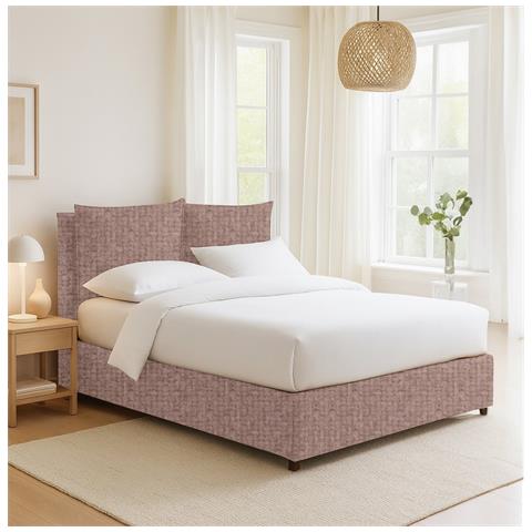 Oncino - Letto Singolo Sfoderabile, Rosa Antico - Foto 4