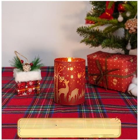 Set Di 3 Candele Led Rosse Natalizie Senza Fiamma Con Telecomando - Foto 3
