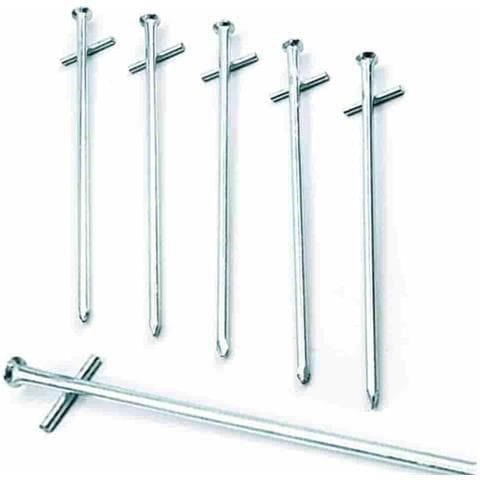 Picchetti Per Tenda Da Roccia In Acciaio Zincato  Set Da 5 - Foto 2