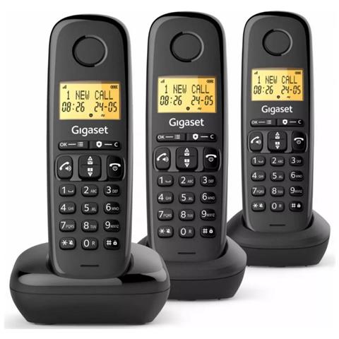 Telefono Cordless Nero - Basic100trionoir - Foto 1