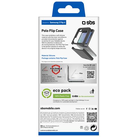 TESILCOVSAZFLIP6K custodia per cellulare 17 cm (6.7") Cover Nero - Foto 2