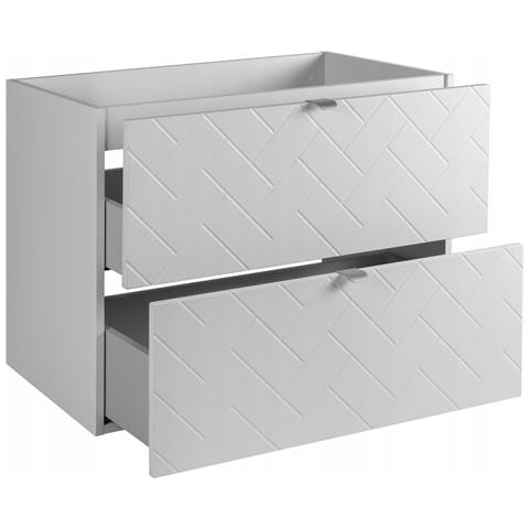 | Mobiletto 100 cm - Blanc Mat - Mobili da bagno - Mobili da bagno - Sottolavabo - Piano d'appoggio - Libreria bianca - Foto 2