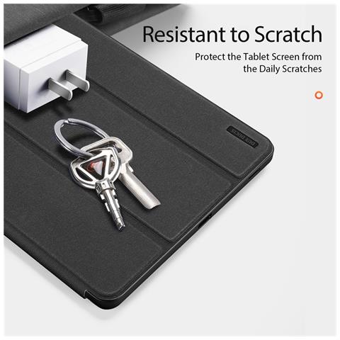 Cover per Galaxy Tab S10 Lite / S10 FE / Tab S9 FE - Pelle /PU, Nero - Foto 2