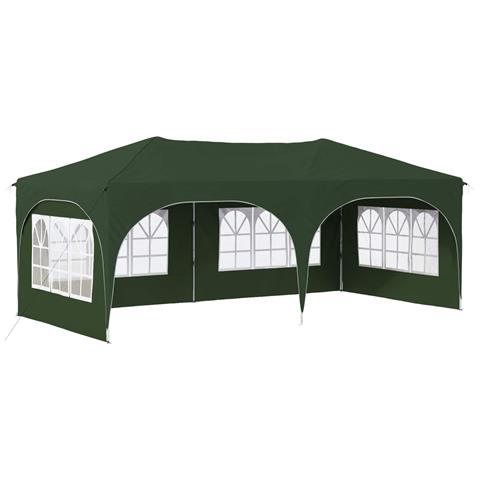 Tenda per feste a pop-up 575 x 288 x 245 cm Verde - Foto 1
