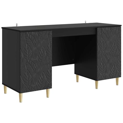 Scrivania Nero Legno ingegnerizzato 142,5 x 50 x 75 cm - Foto 1