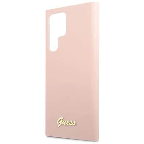 Indovina Guhcs23llslmgpp S23 Ultra S918 Custodia Rosa /rosa In Silicone Con Logo Metallico Script. - Foto 1