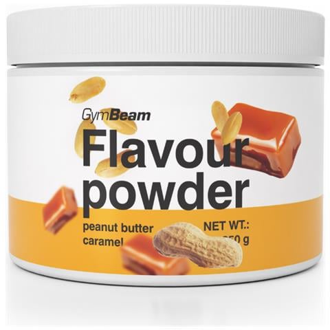 Aromatizzante Flavour Powder con fibre 250 g Burro d'Arachidi - Caramello - Foto 1