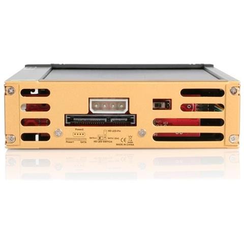 " Cassetto rack portatile per disco rigido SATA da 5,25"", robusto, in alluminio e di colore nero" - Foto 6