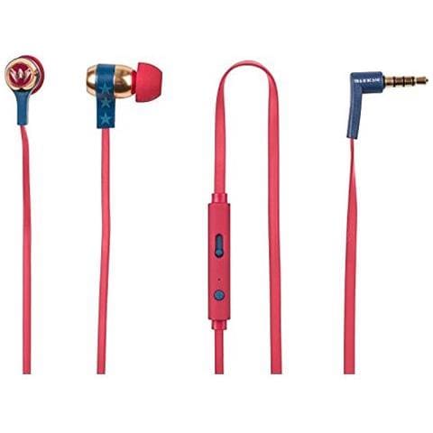 Swing Wonder Woman Auricolare Stereo con Microfono + Tasto Volume - Blu / Rosso - Foto 1