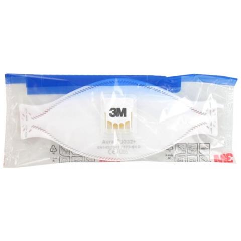 Aura Maschera 9332 Pieghevole Antipolvere Ffp3 Con Valvola X 5 - Foto 13