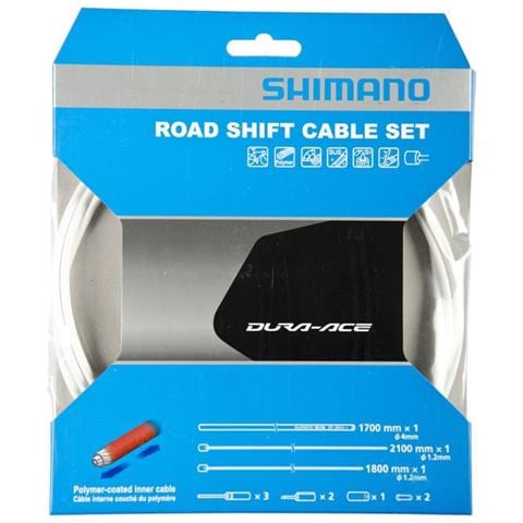 Dura Ace Set Cavi E Guaine Freno Bc-9000 Polymer White - Foto 1