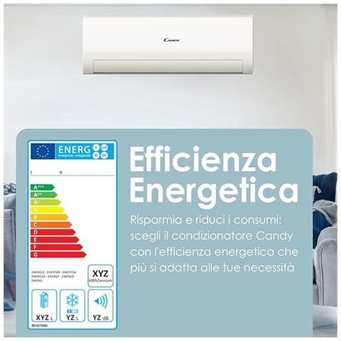 Condizionatore Fisso Monosplit CA25YR01G Easy Smart Potenza 9000 BTU /H Classe A++ /A+ Inverter - Foto 2