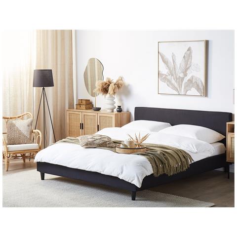 Letto Sfoderabile Nero Con Illuminazione Led 180 X 200 Cm Fitou - Foto 15
