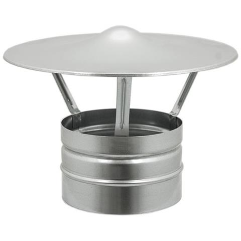 Fumaiolo Cinese Zincato Base Tonda Innesto F Femmina Da 160mm - Foto 2
