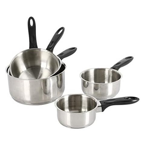 Olympus 501534 X 5 Pentole Ha Induzione Da 12 A 20 Cm, In Acciaio Inox - Foto 1